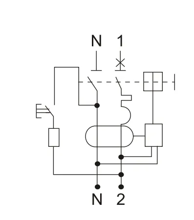 Diagrama de circuito del rcbo etek ekl3-40s