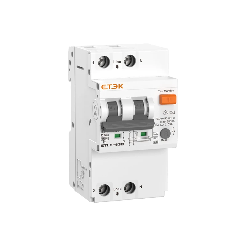 10kA Type B RCBO-Residual Current Circuit Breaker with Overcurrent Protection