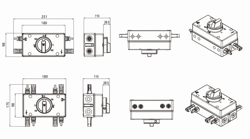 aislador de cc ekd6 el32 renclosure 17