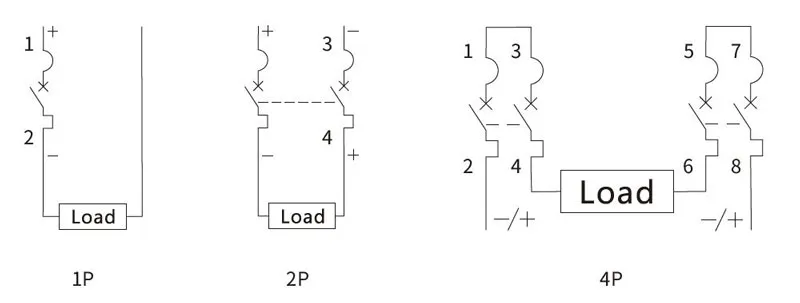 ekm1 63dc 6ka 10ka disyuntor de corriente continua 5