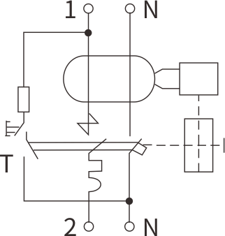 Diagrama de circuito del rcbo etek ekl3-40m