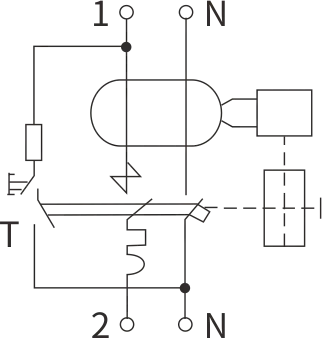 Diagrama de circuito del rcbo etek ekl3-40m